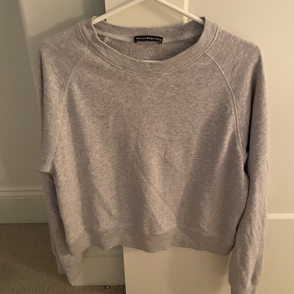 Brandy Melville cropped crew sweatshirt